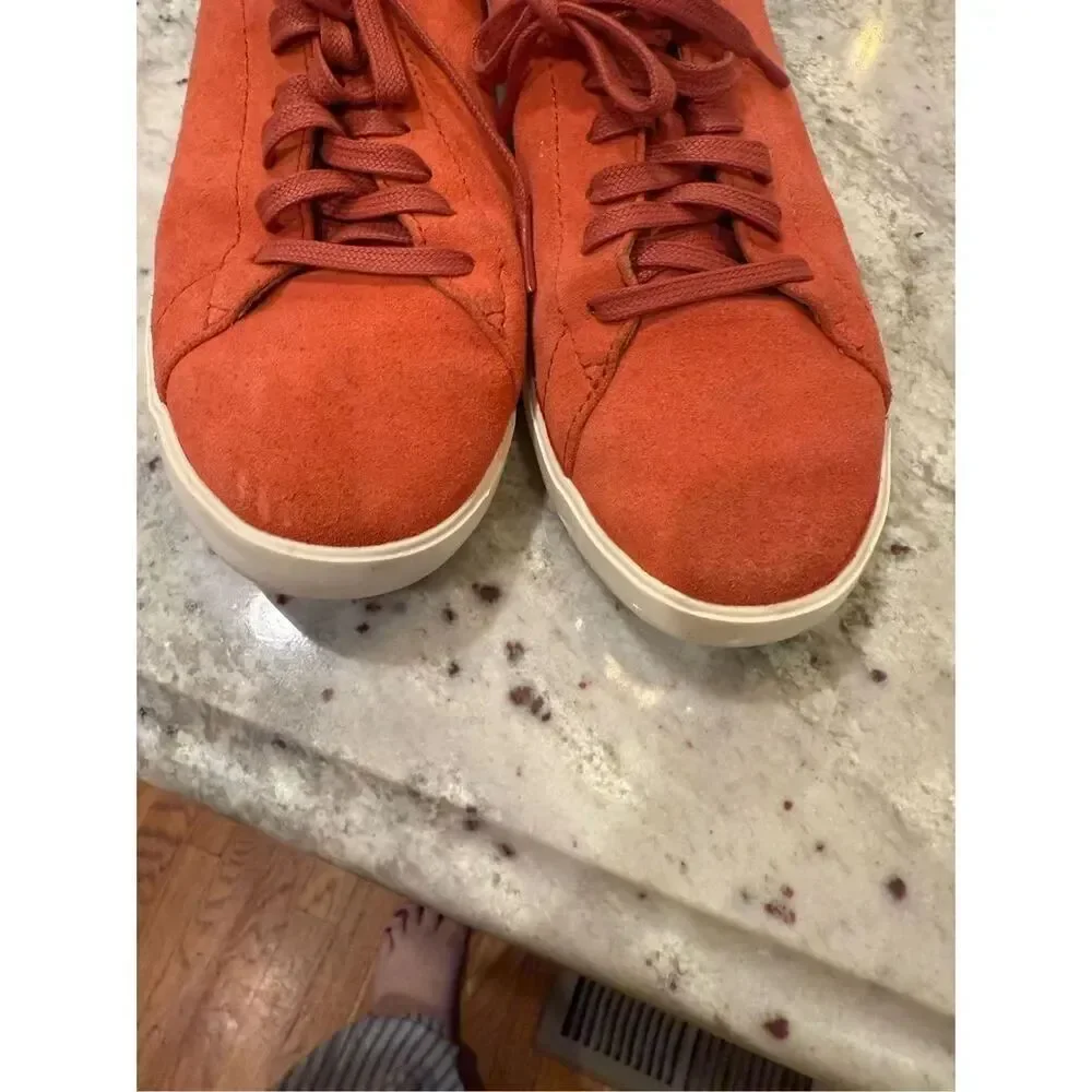 Cole Haan Grand 0.S Orange Suede Sneakers sz 10-1/2